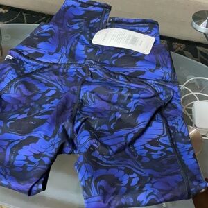 Blue and Black Patterned Athletic ankle length by Fabletics